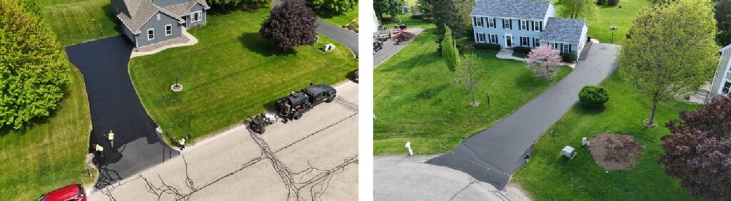 Residential sealcoating in Oconomowoc Wi by Black Earth Pavement, an Asphalt Contractor